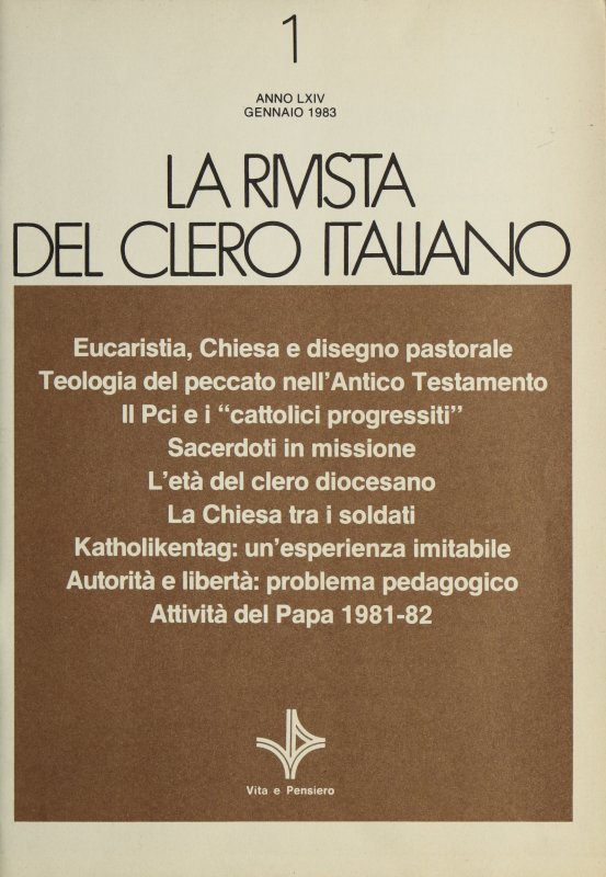 LA RIVISTA DEL CLERO ITALIANO - 1983 - 1