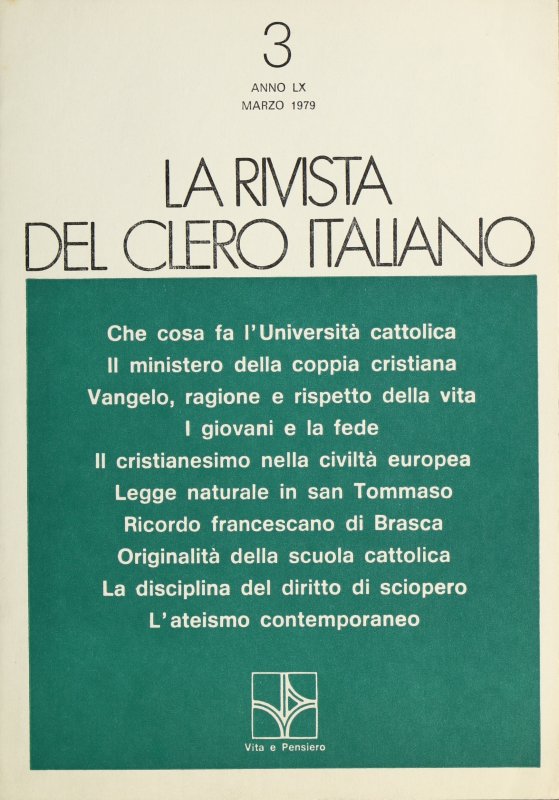 Il ricupero dei valori