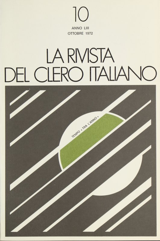 LA RIVISTA DEL CLERO ITALIANO - 1972 - 10