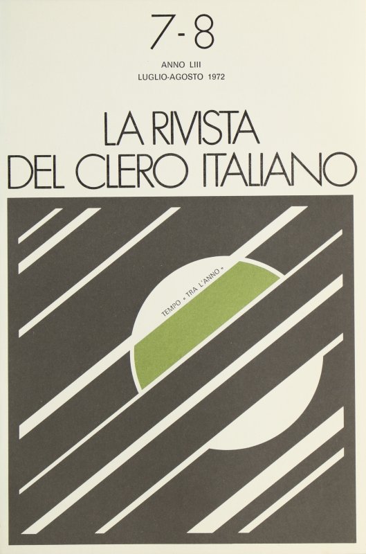 LA RIVISTA DEL CLERO ITALIANO - 1972 - 7-8