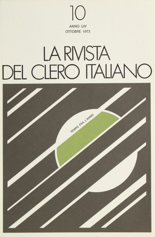 LA RIVISTA DEL CLERO ITALIANO - 1973 - 10