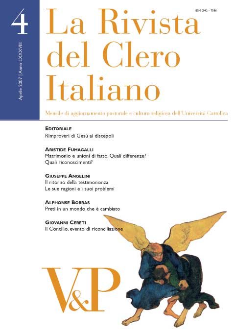 LA RIVISTA DEL CLERO ITALIANO - 2007 - 4