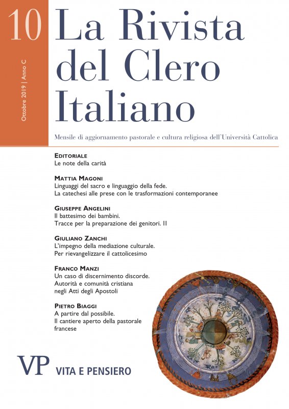LA RIVISTA DEL CLERO ITALIANO - 2019 - 10