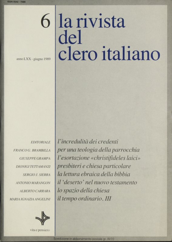 «Non ci indurre in tentazione»: il ‘deserto’ nel Nuovo Testamento