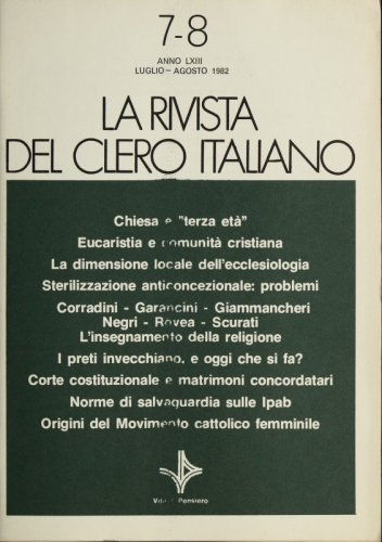 I preti invecchiano, e oggi che si fa?