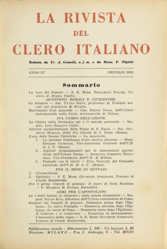 La Chiesa nella Germania est e il metodo pastorale