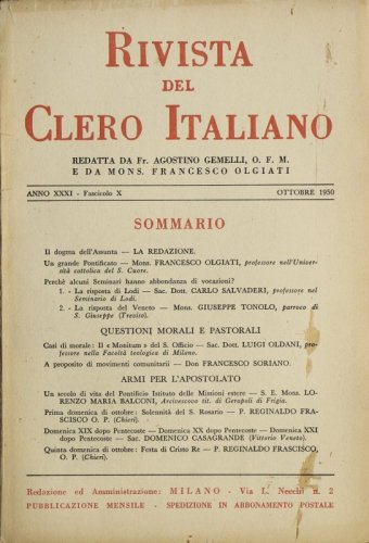 Gasi di morale: Il « Monitum » del S. Officio